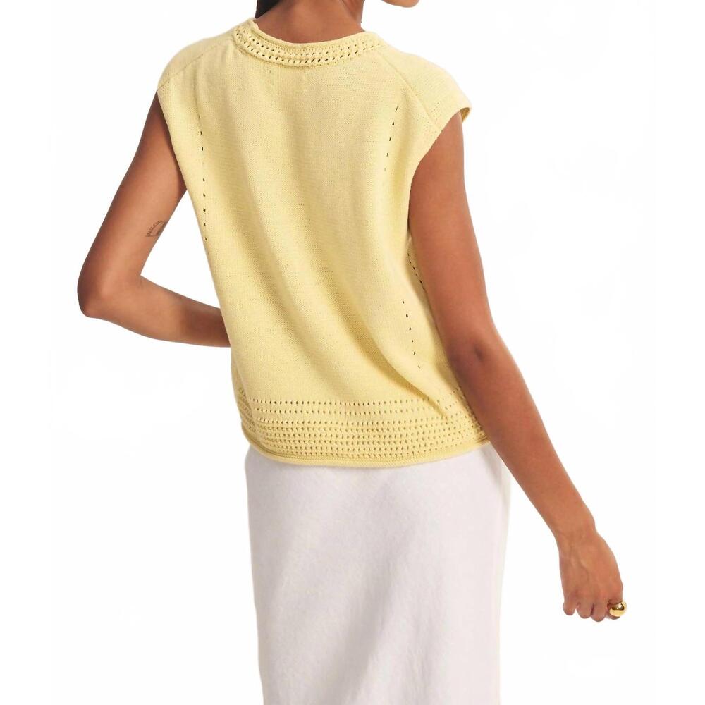 NEW VELVET BY GRAHAM & SPENCER vanny top in butter - Picture 4 of 6